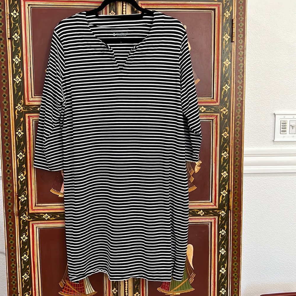 Coolibar summer swimsuit cover, tunic dress XL